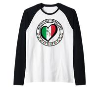 Mens World's Best Grandpa Ever Proud to Be Italian Nonno Granddad Raglan Baseball Tee