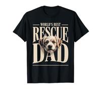 Men's World's Best Rescue Dad Rescue Dog Value Graphic T-Shirt