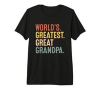 Mens World's Greatest Great Grandpa Premium T-Shirt