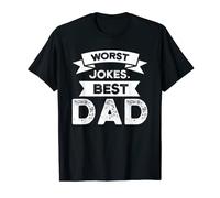 Mens Worst jokes. best dad father T-Shirt