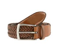 Dents Men’s Plaited Leather Belt TAN XL