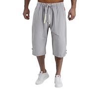 Mens Woven Shorts Pyjamas Bottom Super Soft Sleepwear Nightwear Checked Design with Pockets Black Slacks Big and Tall Trousers for Men High Waisted Baggy Sweatpants SweatShorts (Grey,5XL)