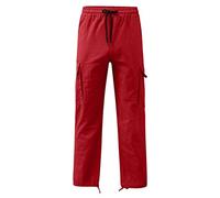 Mens Woven Trousers Work Trousers Men Work Walking Straight Legs Drawstring Trouser Thin Fleece Sweatpants Men With Multiple Pockets Mens Works Trouser Cargo Pants Gym Fitness Outdoor Casual Pants