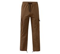 Mens Woven Trousers Work Trousers Men Work Walking Straight Legs Drawstring Trouser Thin Fleece Sweatpants Men With Multiple Pockets Mens Works Trouser Cargo Pants Gym Fitness Outdoor Casual Pants