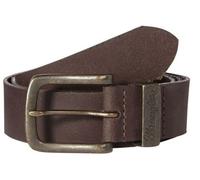 Mens Wrangler Signature Logo Metal Tab Leather Jean Belt US85 - Brown