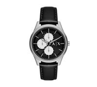 Mens Wristwatch ARMANI EXCHANGE DANTE AX1872 Multifunction Leather Black