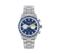 Mens Wristwatch BREIL Tribe ZONE EW0565 Stainless Steel Blue Dual Time