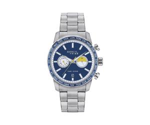 Mens Wristwatch BREIL Tribe ZONE EW0566 Stainless Steel Blue Dual Time