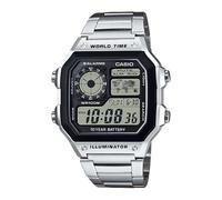 Mens Wristwatch CASIO AE-1200WHD-1AVEF Steel Chrono Alarm 100mt VINTAGE