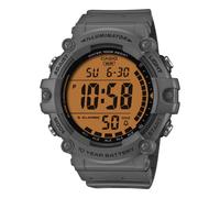 Mens Wristwatch CASIO AE-1500WH-8AVEF Silicone Gray Orange Chrono Timer Alarm