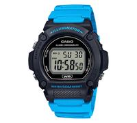 Mens Wristwatch CASIO W-219H-2A2VCF Silicone Blue Chrono Alarm Sub 50mt