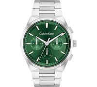 Calvin Klein Three Hand Quartz Movement Watch for Men DISTINGUISH Collection with Silver Stainless Steel Bracelet - 25200441