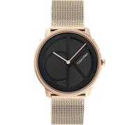 Mens Wristwatch CK CALVIN KLEIN ICONIC 25200029 Steel Mesh Gold Rose Black