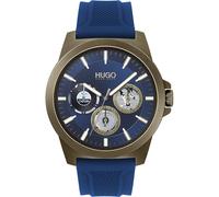 Mens Wristwatch HUGO BOSS CASUAL 1530130 Multifunction Silicone Blue