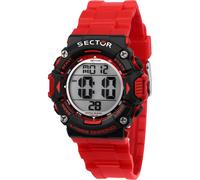 Mens Wristwatch SECTOR EX-32 R3251544002 Silicone Red Chrono Alarm Dual Time