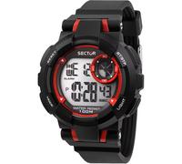 Mens Wristwatch SECTOR EX-36 R3251283001 Silicone Black Chrono Alarm Timer