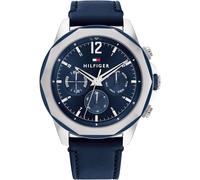 Mens Wristwatch TOMMY HILFIGER LARS 1792063 Multifunction Leather Blue