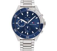 Mens Wristwatch TOMMY HILFIGER LARSON 1791917 Multifunction Stainless Steel Blue