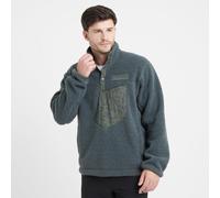 Men's Xploric High Pile Fleece Pullover Sweatshirt, Green XL