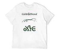 Men's XTC English Settlement New Wave Rock Music Retro Cool Top Tee Mens 100% Cotton T-Shirts White M