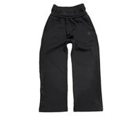 Mens Y2K Wide Leg Sweatpants Drawstring Double Waisted Baggy Hip-Hop Vintage Pants Gym Workout Trousers, Black, Medium