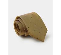 Men's Yellow Spotted Silk Tie - Savile Row Company