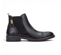 Mens York Black Leather Zip Smart Casual Chelsea Ankle Boots