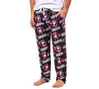 Men's Yu-Gi-Oh Pajama Pants Trading Card Game Yugi Mutou Character Adult Sleep Pants, Black, S