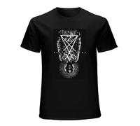 Men's Zeal-Ardor-Art-T-Shirt-Tops-Plain-T-Shirt-Graphic-T-Shirts-Custom-T-Shirt Black L