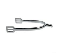 Men's Zinc Alloy English Spurs 20mm Neck Length Silver Gold Pair Equestrian Riding Gear for Training Competition Stable Use Classic Design(silver spurs)