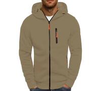 Mens Zip up Hoodie Long Sleeve Patchwork Hooded Sweatshirt Solid Color Lightweight Mens Hoodies with Zipper Pockets Hoodies for Men Uk