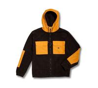 Men's zip-up hoodie Volcom Yzzolater Lined (black)