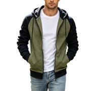Mens Zip Up Hoodies,Versatile Color Hoodie For Classic Pullover Sweatshirt With Front Pouch Pocket And Cozy Fleece