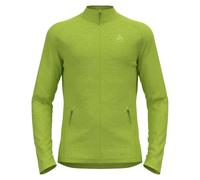 Men's zipped fleece Odlo Tencia (sharp green melange)