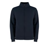 Mens Zipped Sweatshirt Plain Zip Up Casual Sweat Top Jacket Kustom Kit