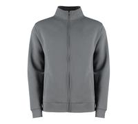 Mens Zipped Sweatshirt Plain Zip Up Casual Sweat Top Jacket Kustom Kit