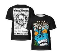 Men's Zombies Band Short Sleeve T-Shirts Stylish Versatile Summer Tees Multi-Sided Printed Shirt Multicoloured L