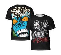 Men's Zombies Band Short Sleeve T-Shirts Stylish Versatile Summer Tees Multi-Sided Printed Shirt Multicoloured M