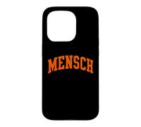 Mensch Hebrew Yiddish Slang Jewish Humor Father's Day uncle Case for iPhone 15 Pro