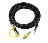 MENSI 12 Feet RV Shut-off Quick Connect Disconnect Propane Hose Conversion Kit for Weber Q Series, Weber Traveller Grill