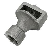 MENSI Aluminum Sand Casting Propane Natural Gas Venturi Burner 1" and 1/2" Thread for DIY Forge Project System, Torch Burner (1/2"x1/8")
