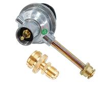 MENSI Grill BBQ Tru-Infrared Regulator Valve Fits Char Broil Grill2Go 2012 and Recent Old Model 29103224A and New 29102349 with 1LB Adapter Convert to High Pressure Propane Regulator from 20lbs Tank
