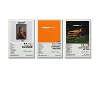 Mensise 3pcs Frank Ocean Poster Set - Modern Retro Nature Wall Art Canvas Posters - 20x30cm (8x12inch) - Style-4 - Living Room, Bedroom, Kitchen