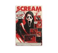 Mensise Scream 1996 Vintage Movie Poster Music Posters for Room Aesthetic Canvas Wall Art Bedroom Decor12x18inch(30x45cm)