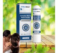 MenStick Nasal Inhaler, Complex Men's Aromatic Stick, Refreshing Scented Nasal Balm, Natural Herbal Formula, Promotes a Pleasant Breathing Experience, Compact and Easy to Carry (1PCS)