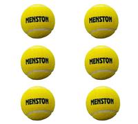 Menston Tennis Ball Soft Rubber Training Ball Heavy Duty Tennis Ball Training Cricket Ball (6 Pack)