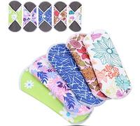 Menstrual Pad Reusable Waterproof Bamboo Charcoal Fiber Cloth Washable Women Sanitary Pad Bladder Support & Incontinence Pads Overnight Long Panty Liners for Comfort and Support(#1)