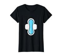 Menstrual Pad Sanitary Pad Period Pad Menstruation Value Graphic T-Shirt, Women, Black, S