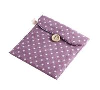 Menstrual Pouch Purple Cotton Polka Dot Sanitary Pad Holder