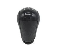 MENSUNUBNM 5/6 Speed Gear Shift Knob Lever Stick Gaiter Boot Cover for Ford for Focus for Mondeo MK2 MK3 S-MAX C-MAX(5 Speed Black knob)